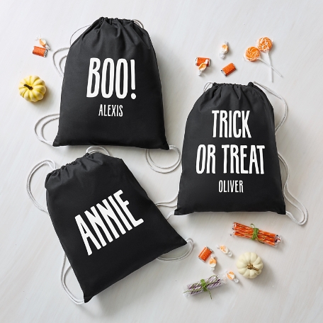 Halloween Fun Glow in the Dark Drawstring Bag