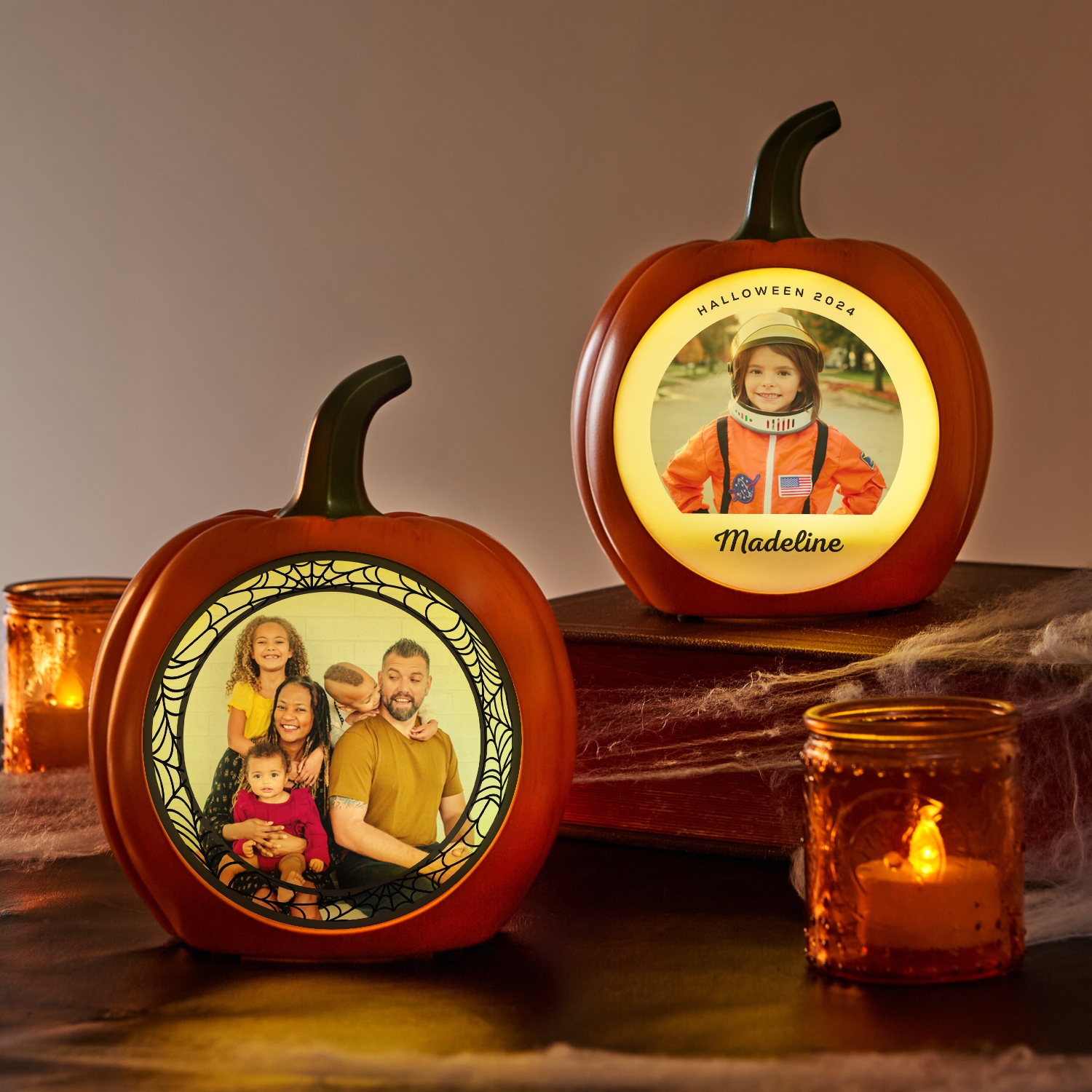 Light-Up Photo Pumpkin Collection