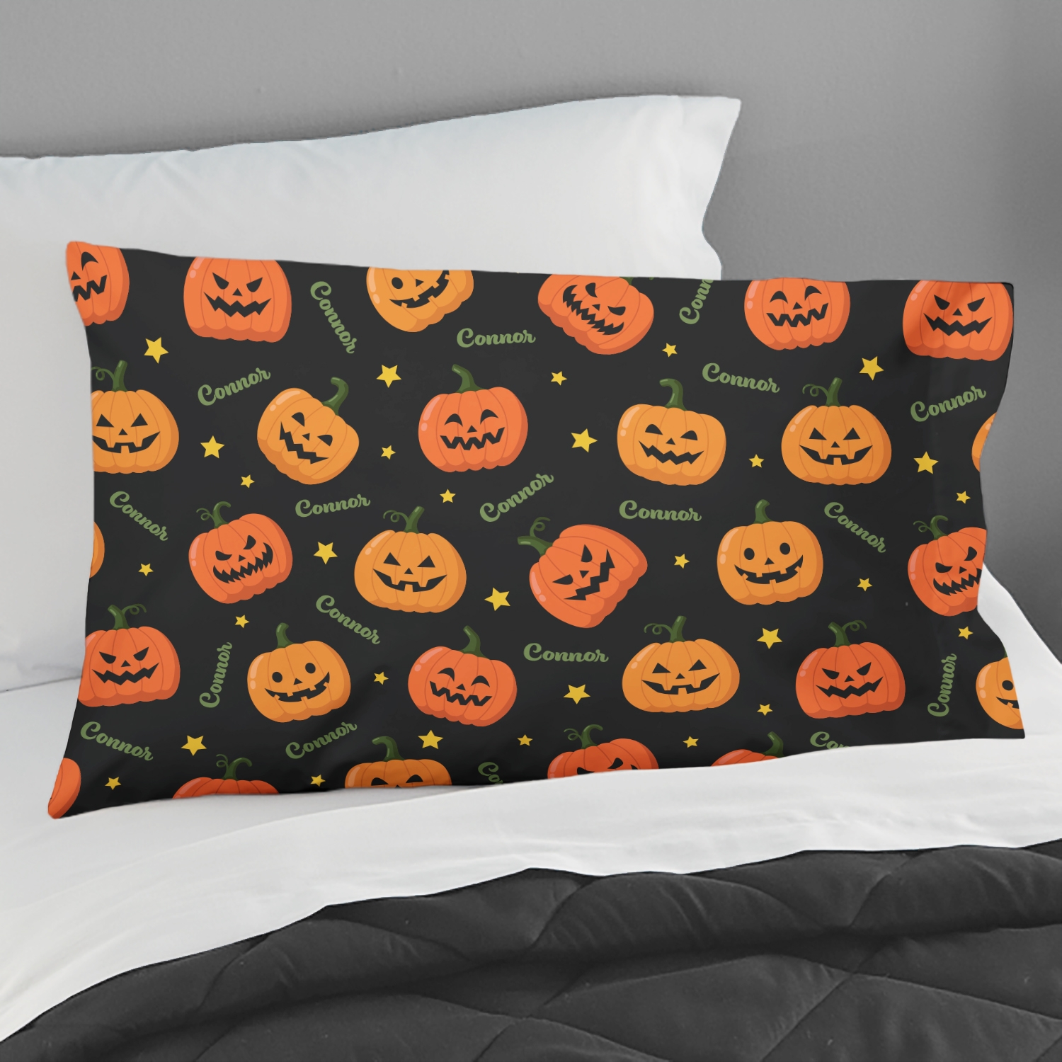 Pumpkin Faces Pillowcase