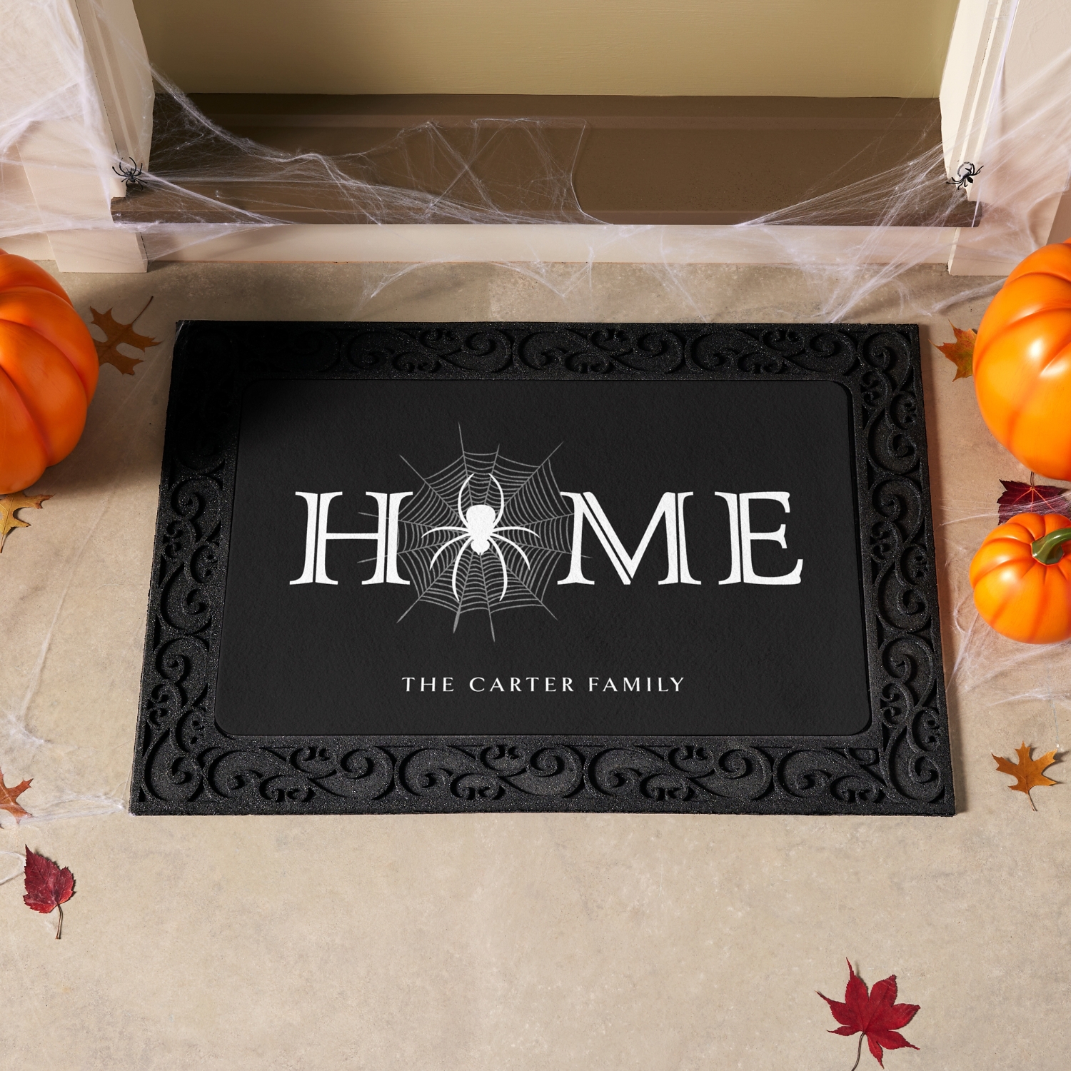 Spooky Spiderweb Home Doormat