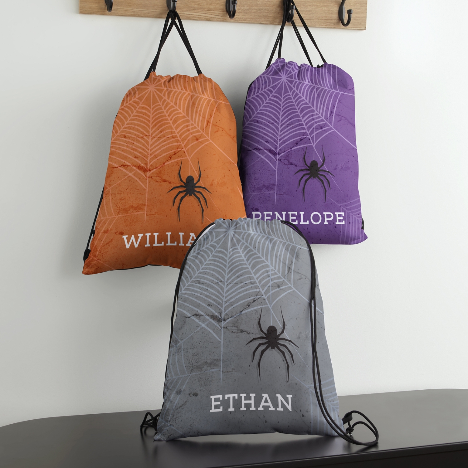 Wicked Web Drawstring Bag