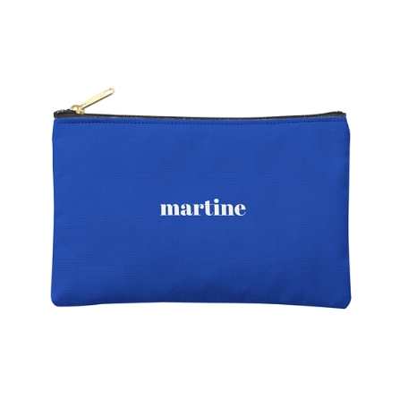Colorful Name Zipper Pouch - Small - Blue