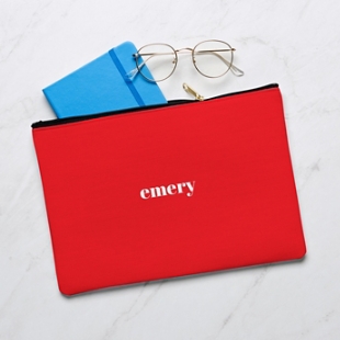 Colorful Name Zipper Pouch