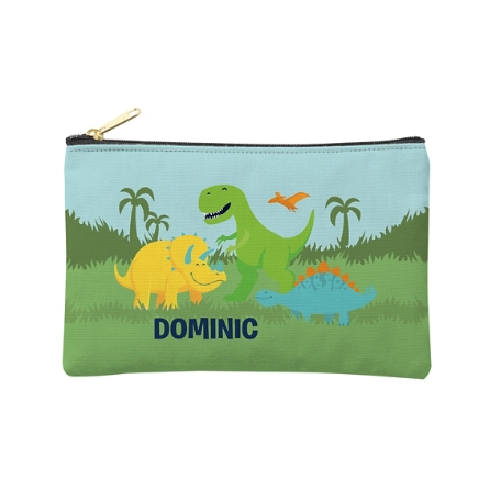 Fun Graphic Zipper Pouch - Dinosaurs - Small