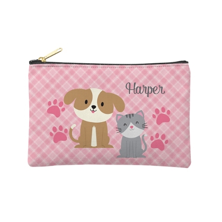 Fun Graphic Zipper Pouch - Pets - Small