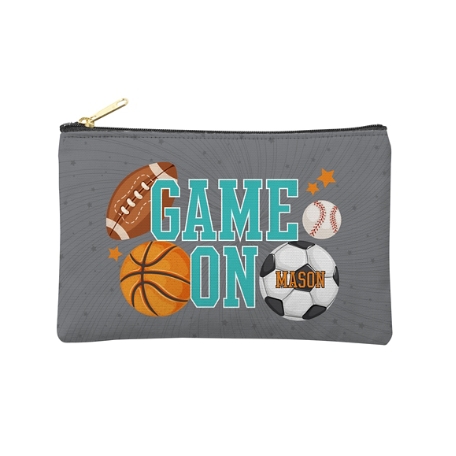 Fun Graphic Zipper Pouch - Sports - Small