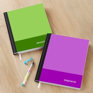 Colorblock Name Notebook