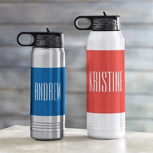 Simple Name Water Bottle