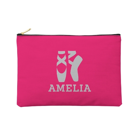 Sporty Fun Zipper Pouch - Pink - Large