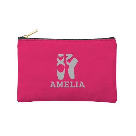 Sporty Fun Zipper Pouch - Pink - Small