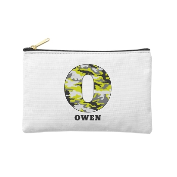 Their Own Name Zipper Pouch - Lime Green Camo - Small