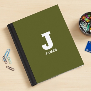 Colourful Name & Initial Notebook