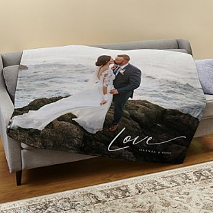 Love Photo Plush Blanket