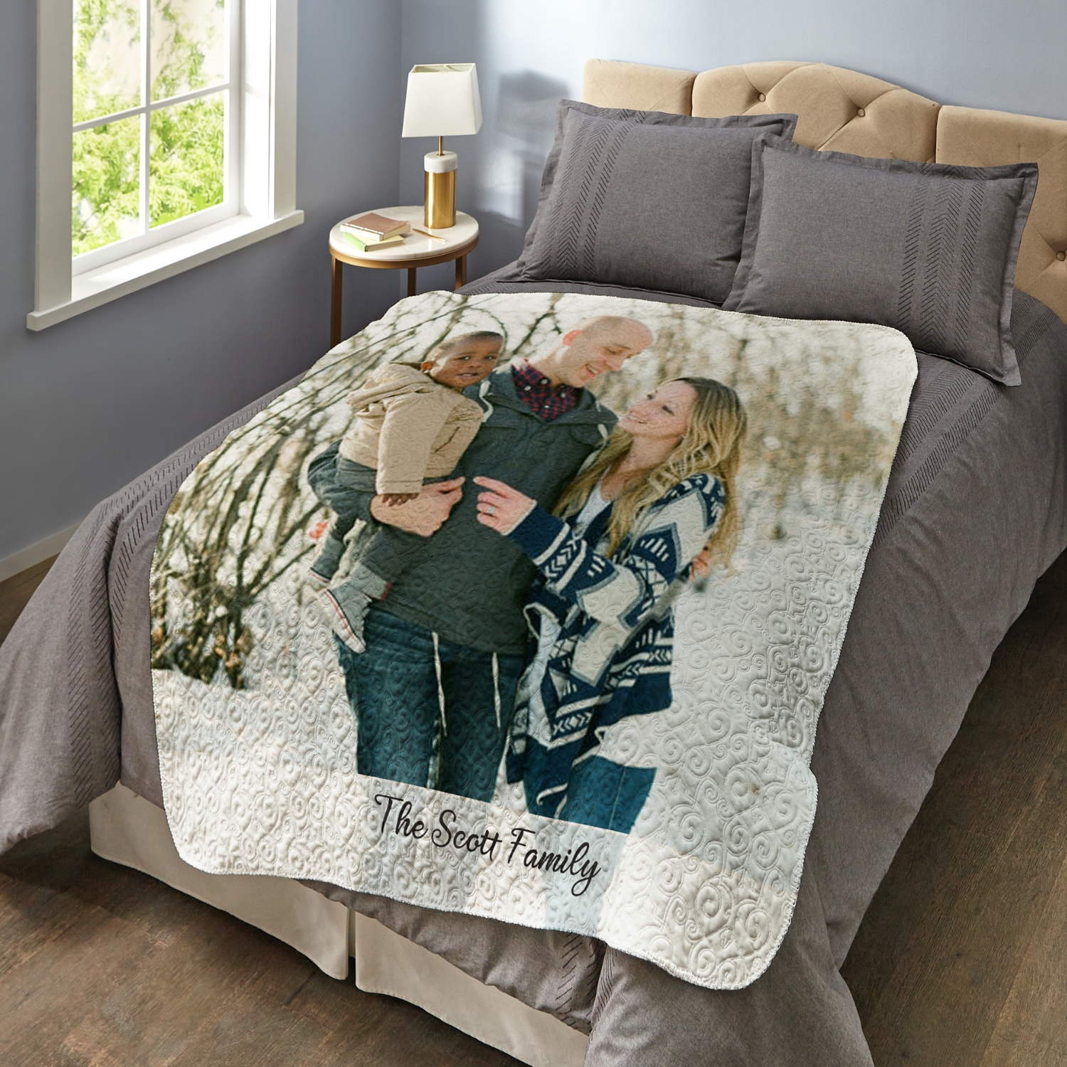 Picture-Perfect Photo Quilted Throw