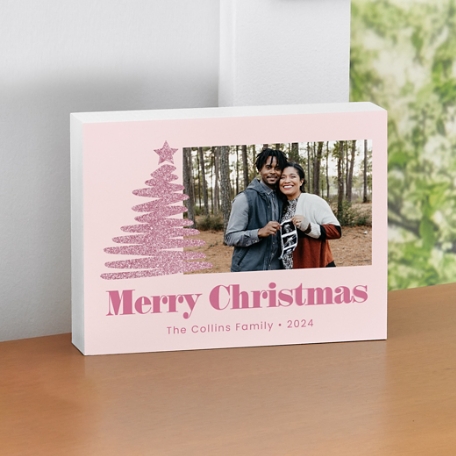 Shimmer Pine Photo Wood Block