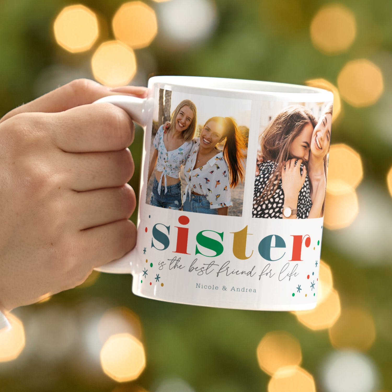 Sisters Are Best Friends Photo Mug