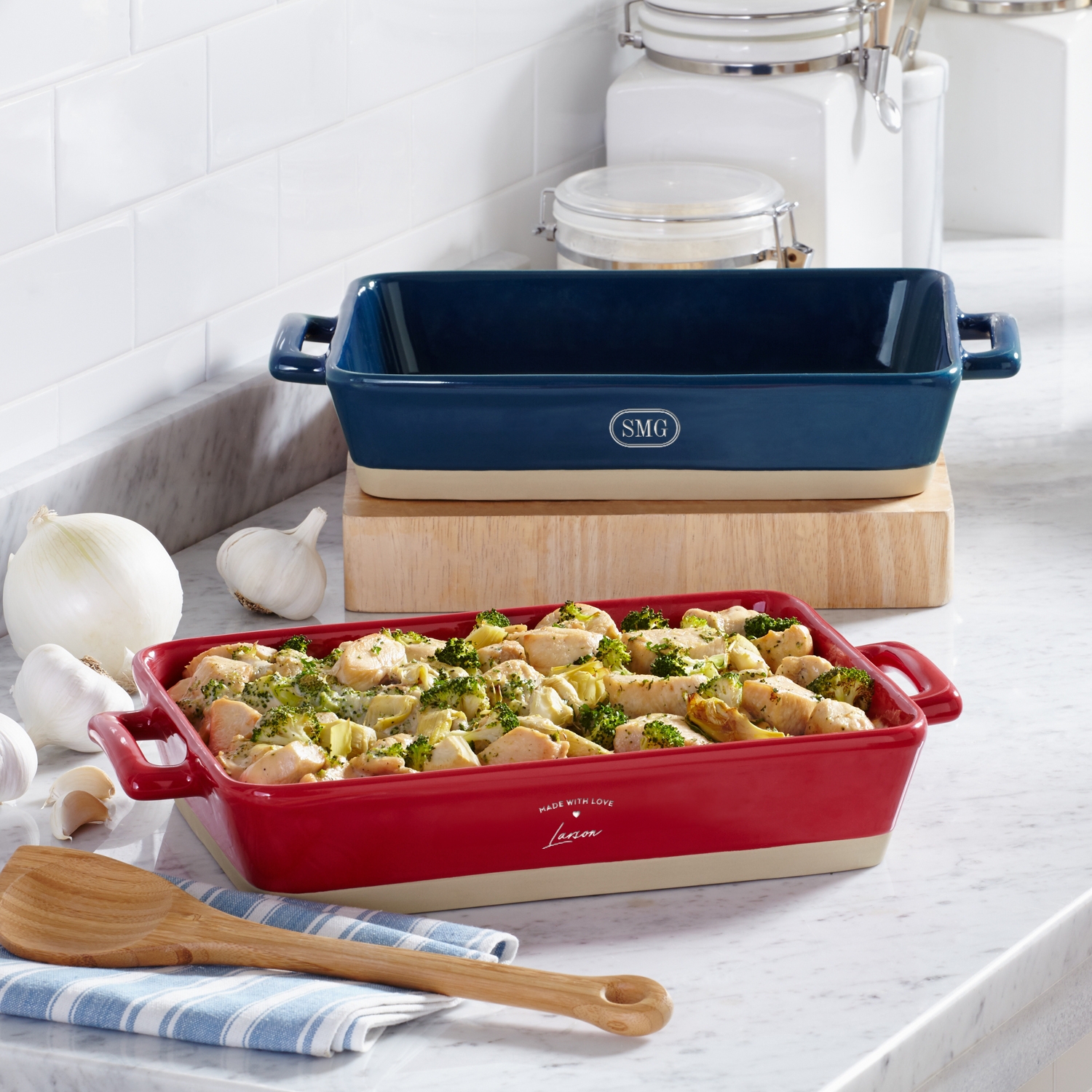 Specialty Style Stoneware Lasagna Baking Dish