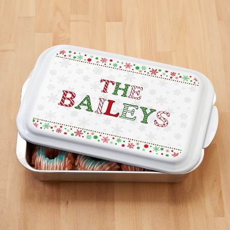 Festive Name Baking Pan