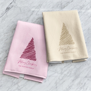 Shimmer Christmas Tree Kitchen Towel