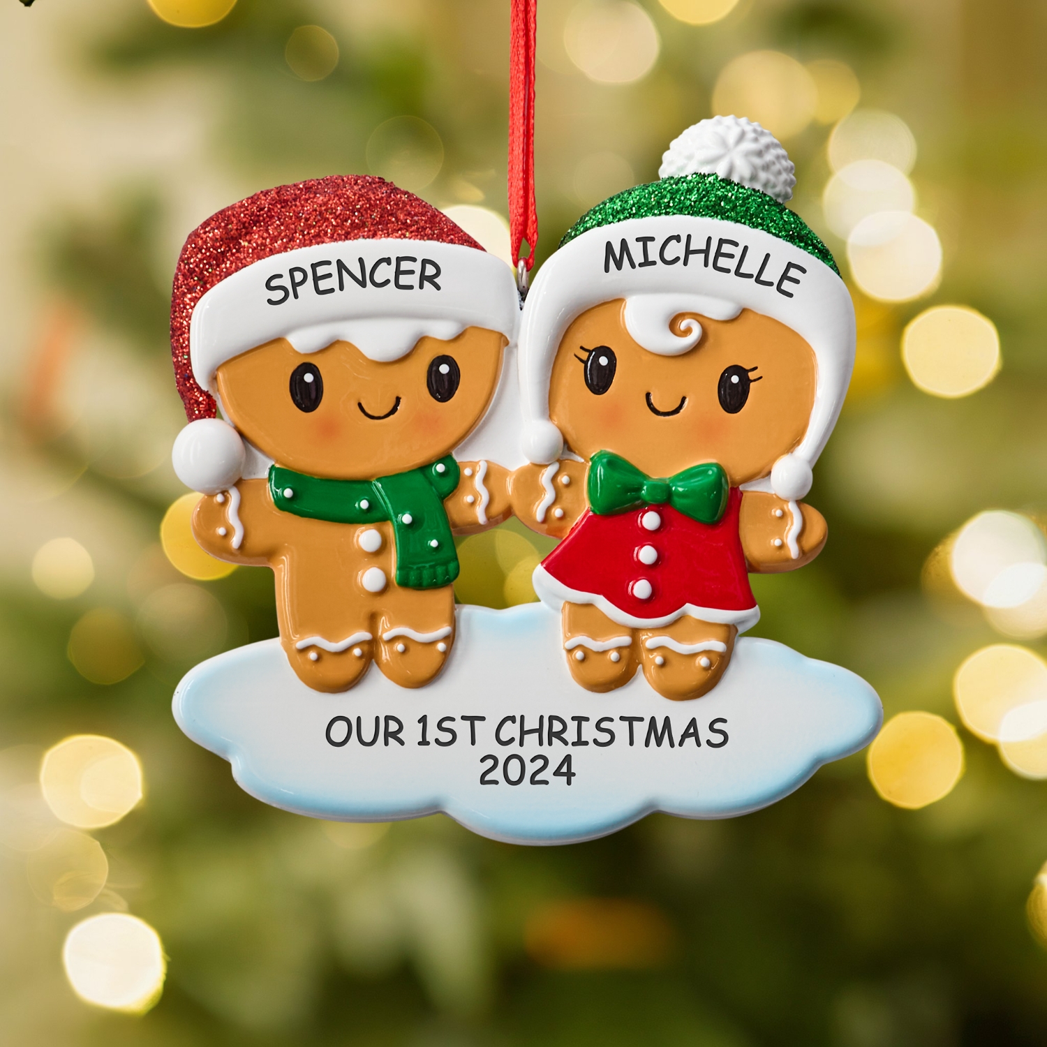 Gingerbread Couple  Ornament