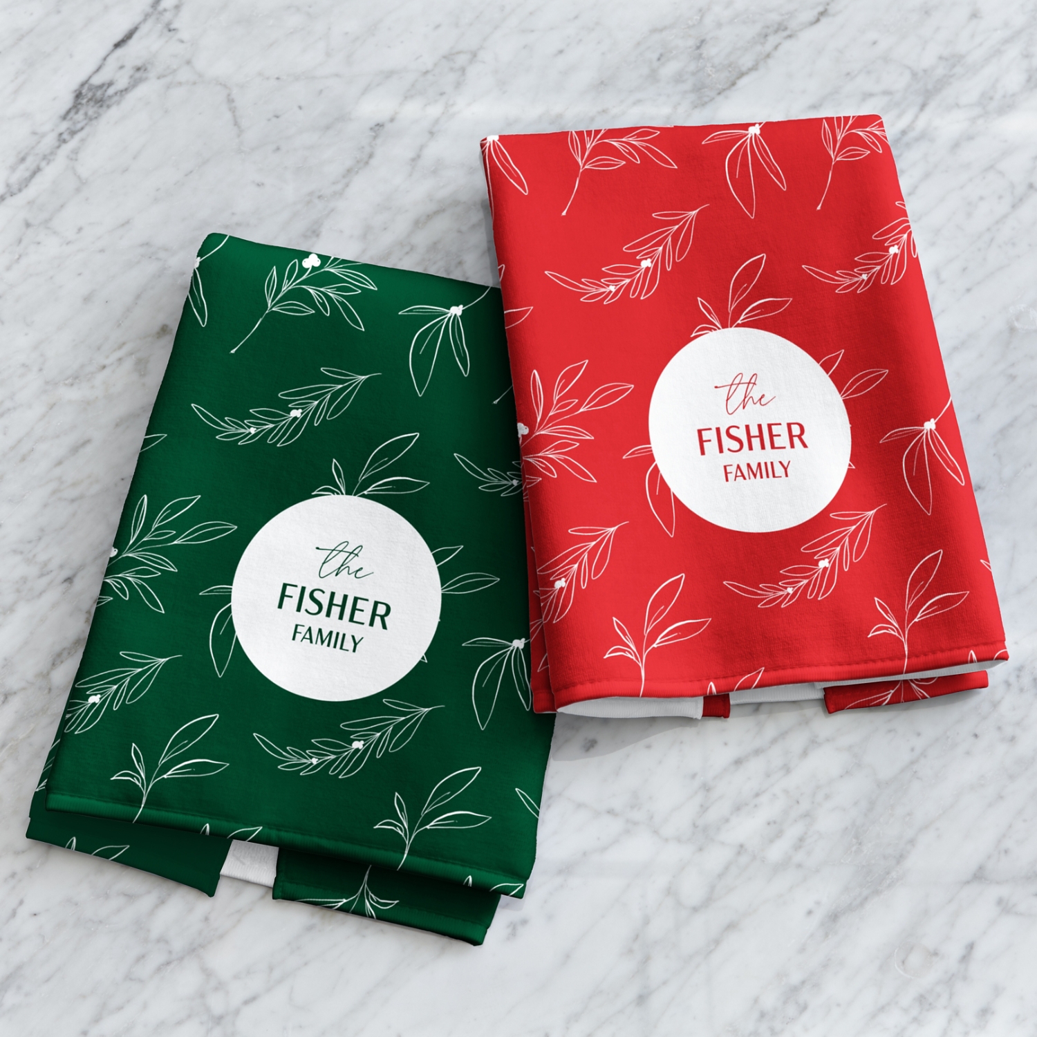 Holiday Foliage Kitchen Towel