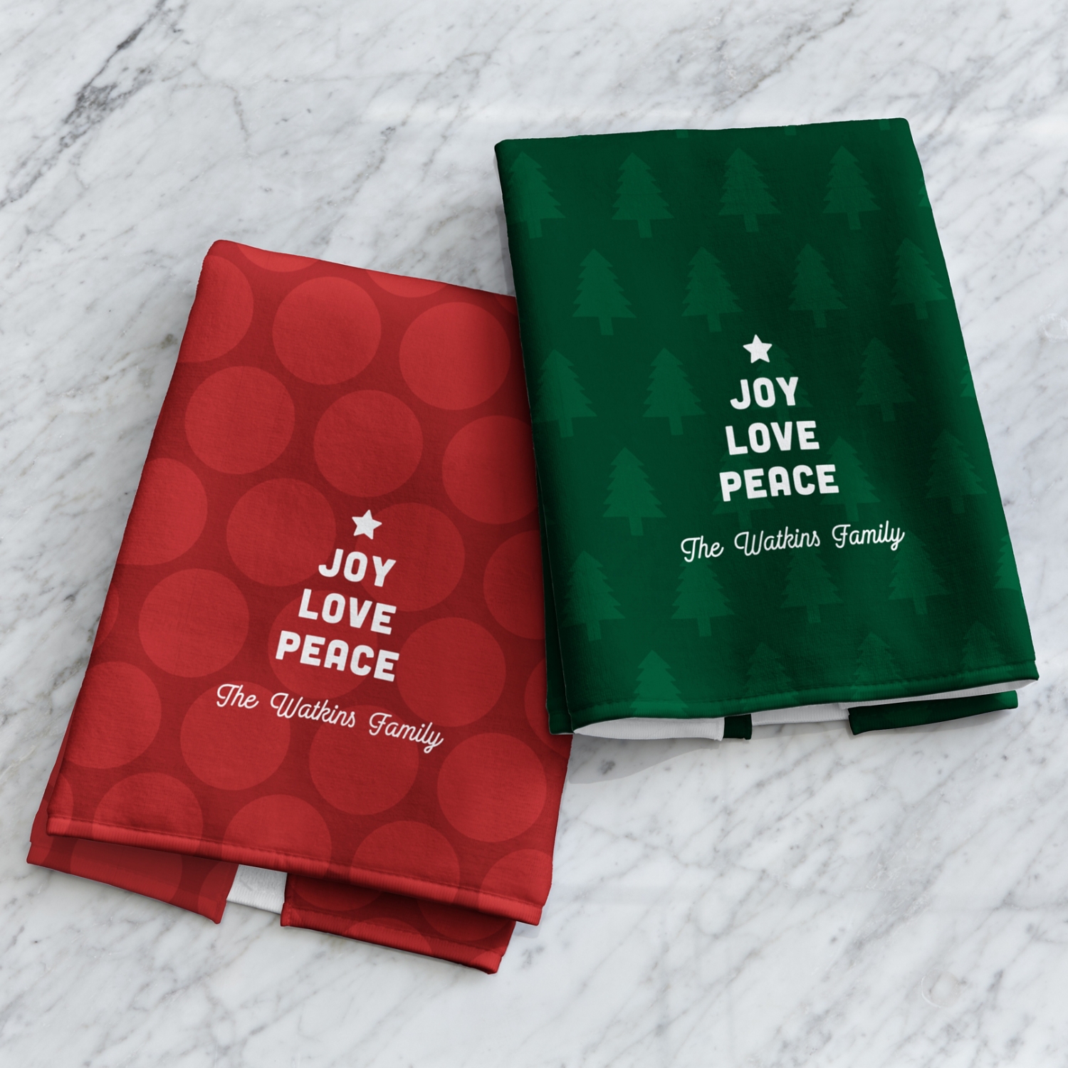 Joy Love Peace Kitchen Towel