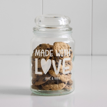 Made with Love Glass Treat Jar