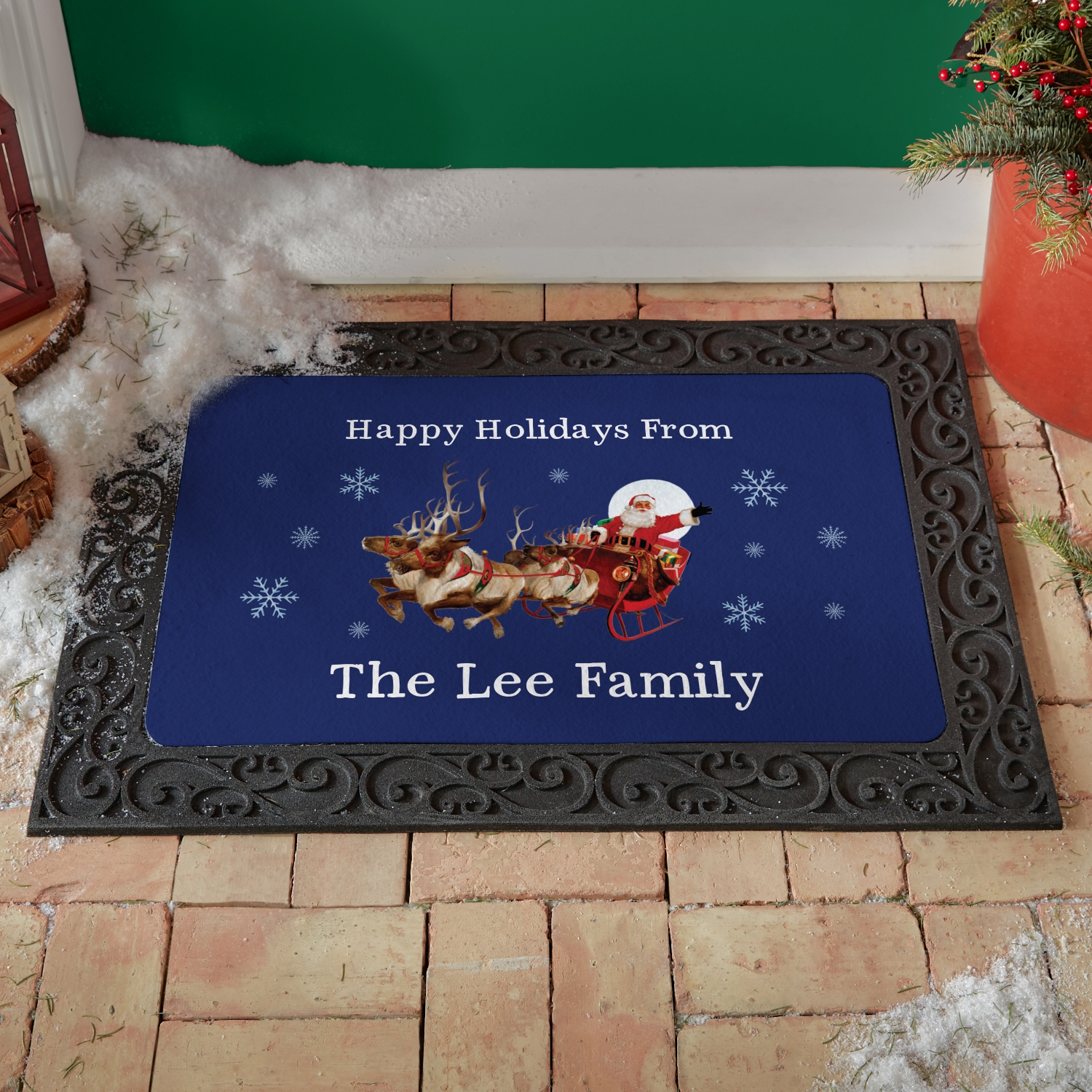 Santa's Sleigh Doormat