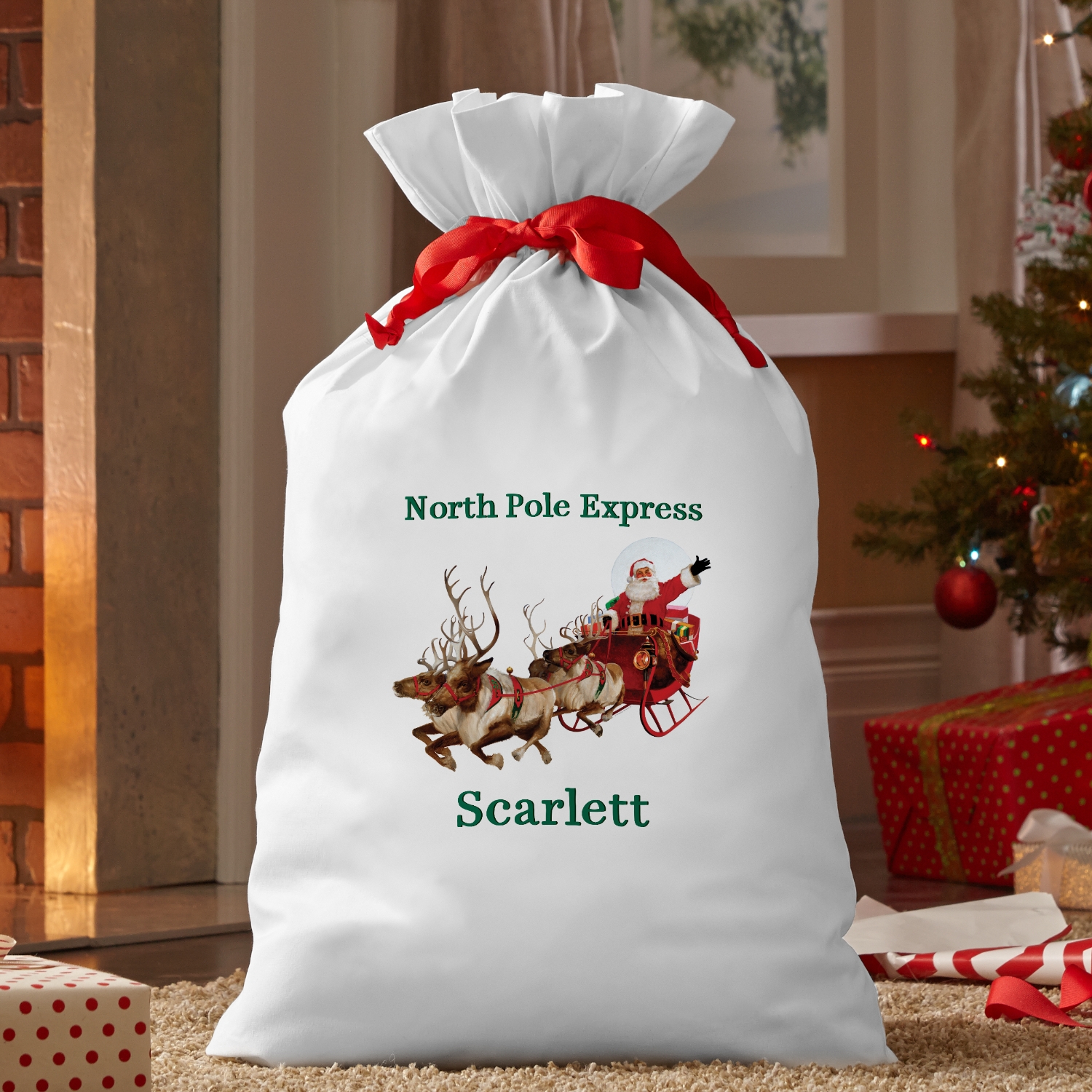 Santa's Sleigh Oversized Gift Bag