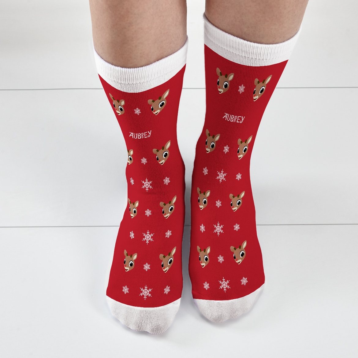 Rudolph® Snowflakes Socks