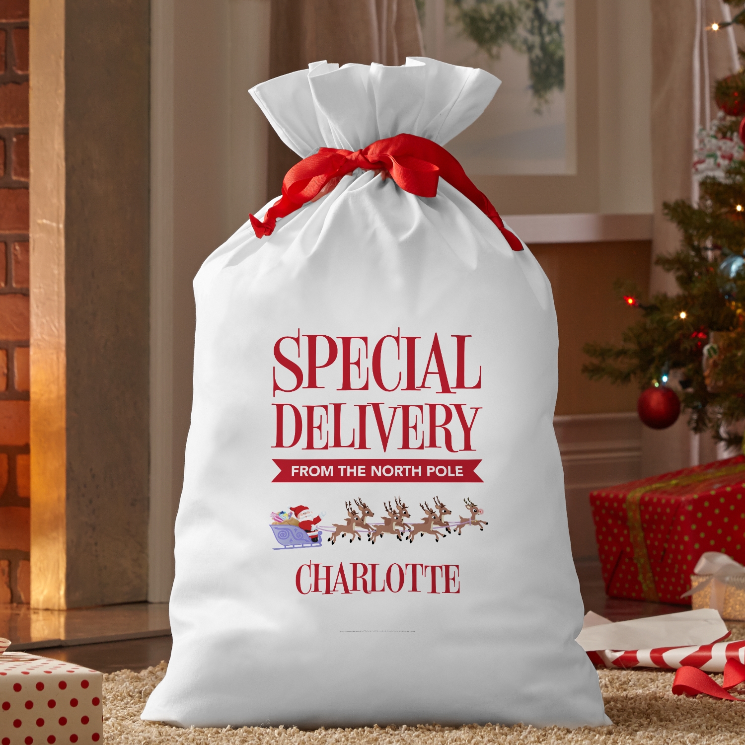 Rudolph® Special Delivery Oversized Gift Bag Personal Creations