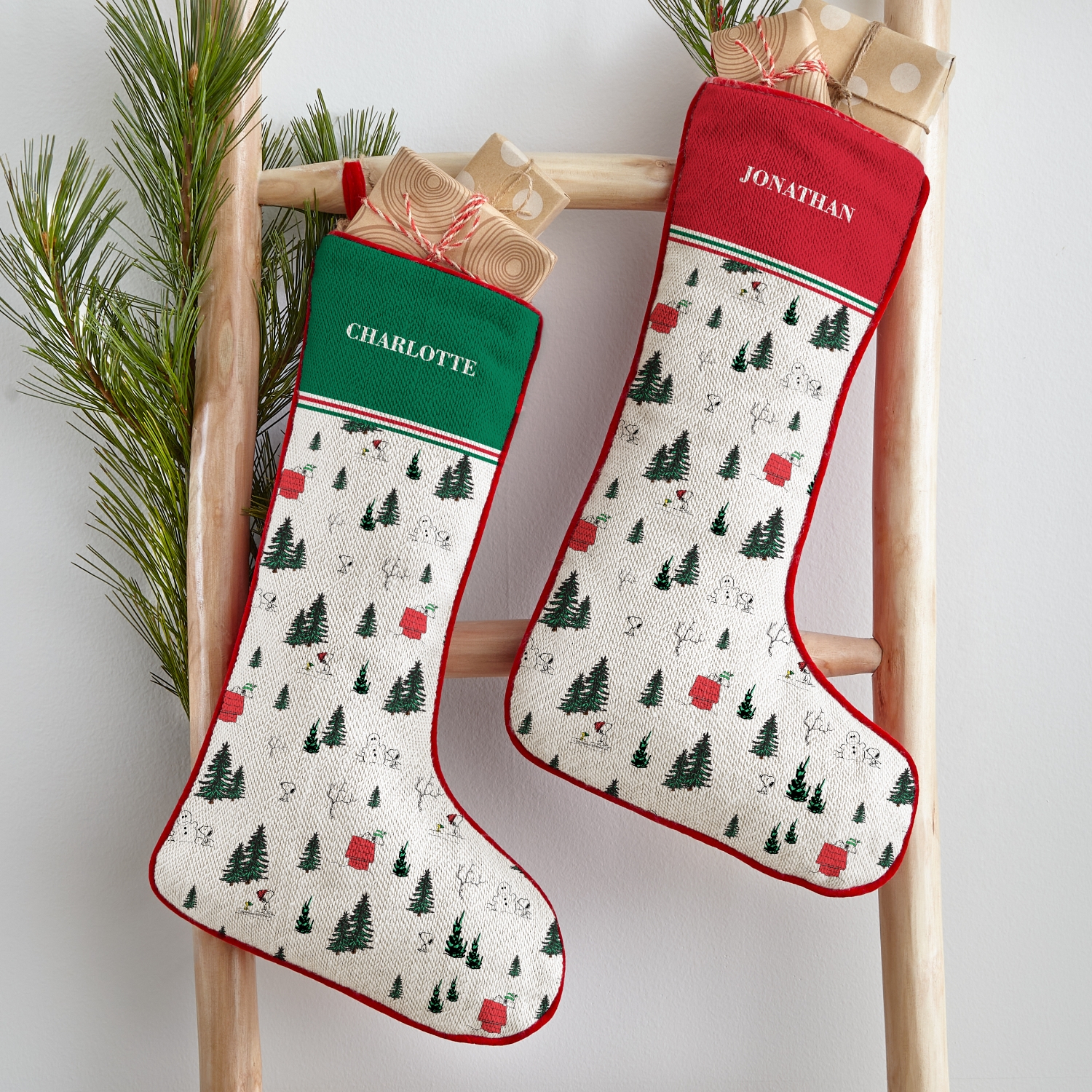 PEANUTS® Winter Snoopy™ All Over Pattern Stocking