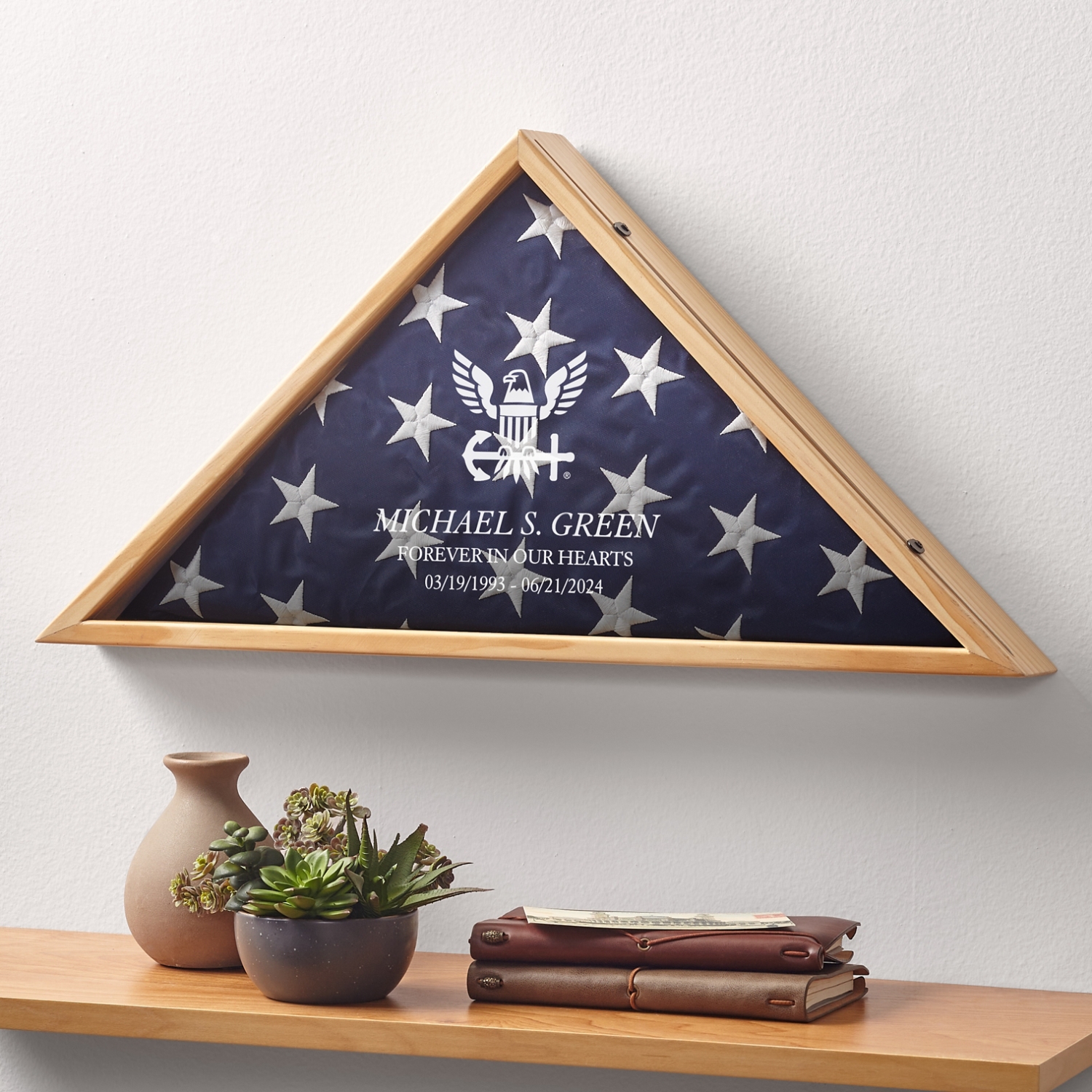 U.S. Navy® Eagle Memorial Flag Display Case