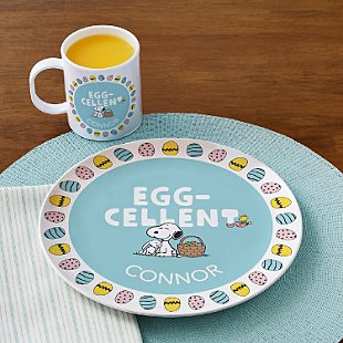 PEANUTS® Egg-Cellent Plate & Mug