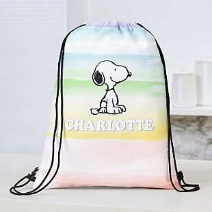 PEANUTS® Rainbow Drawstring Bag