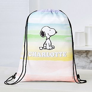 PEANUTS® Rainbow Drawstring Bag