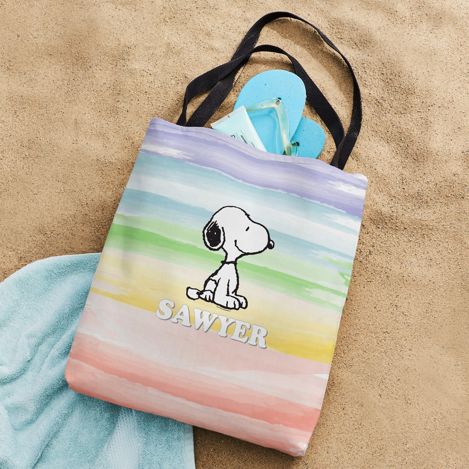 PEANUTS® Rainbow Tote