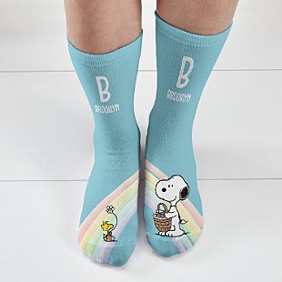 PEANUTS® Snoopy™ & Woodstock Rainbow Socks
