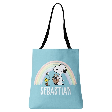 PEANUTS® Snoopy™ & Woodstock Rainbow Tote-Blue