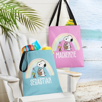 PEANUTS® Snoopy™ & Woodstock Rainbow Tote