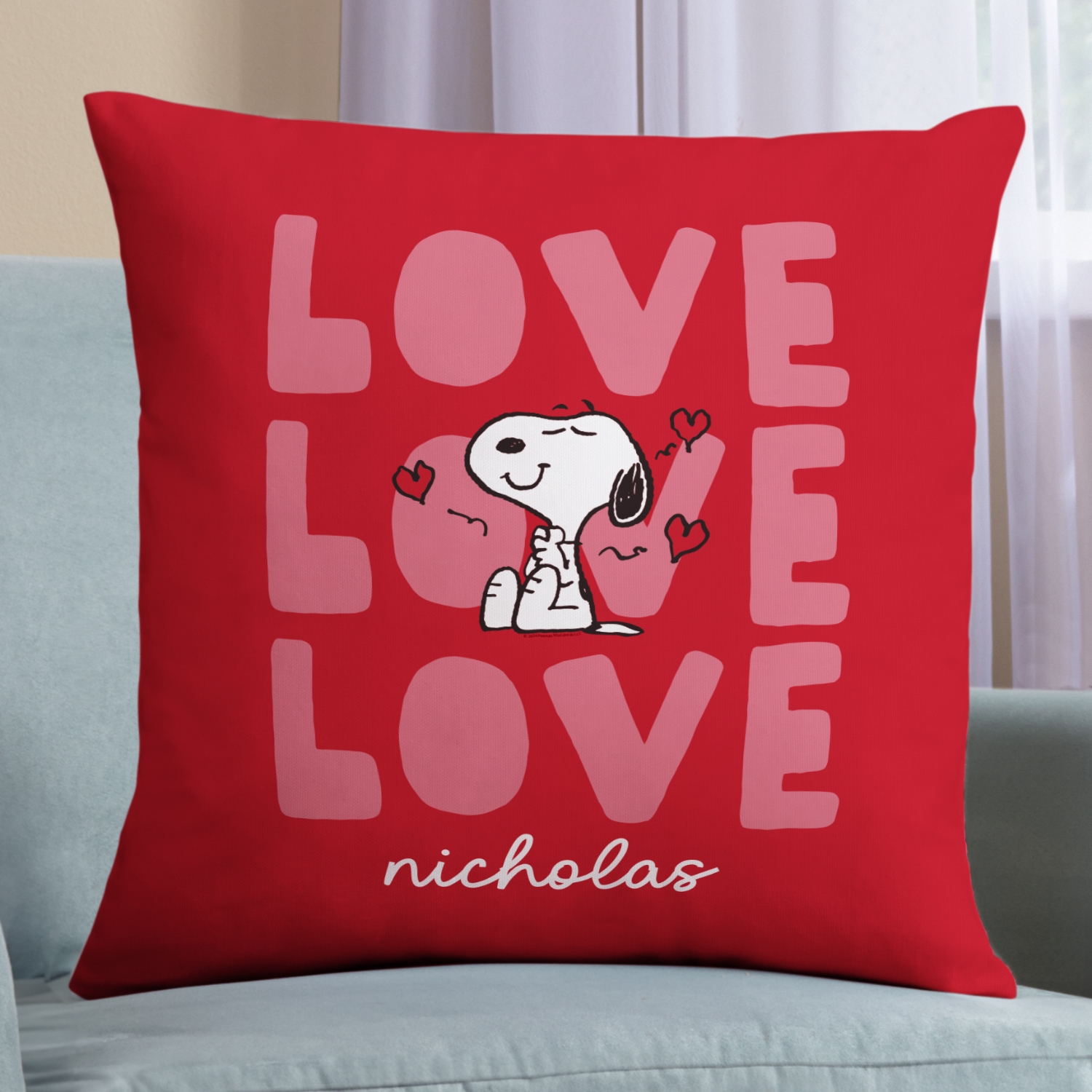 PEANUTS® Love Throw Pillows