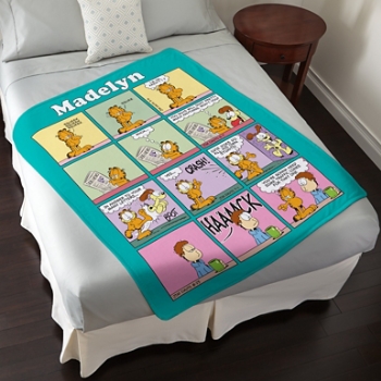 GARFIELD® Comic Strips Plush Blanket