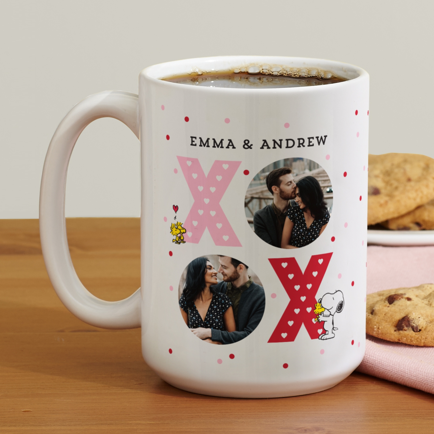 PEANUTS® XOXO Photo Mugs