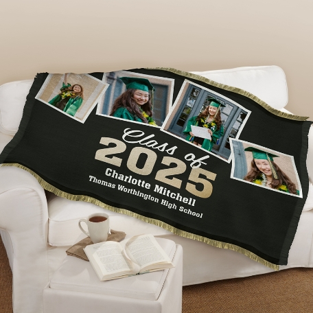 Snap Shot Year Throw Blanket