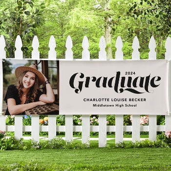 Swirling Graduate Photo Banner