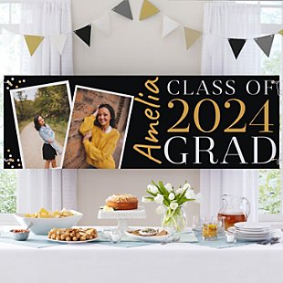 Dotted Graduation Photo Banner
