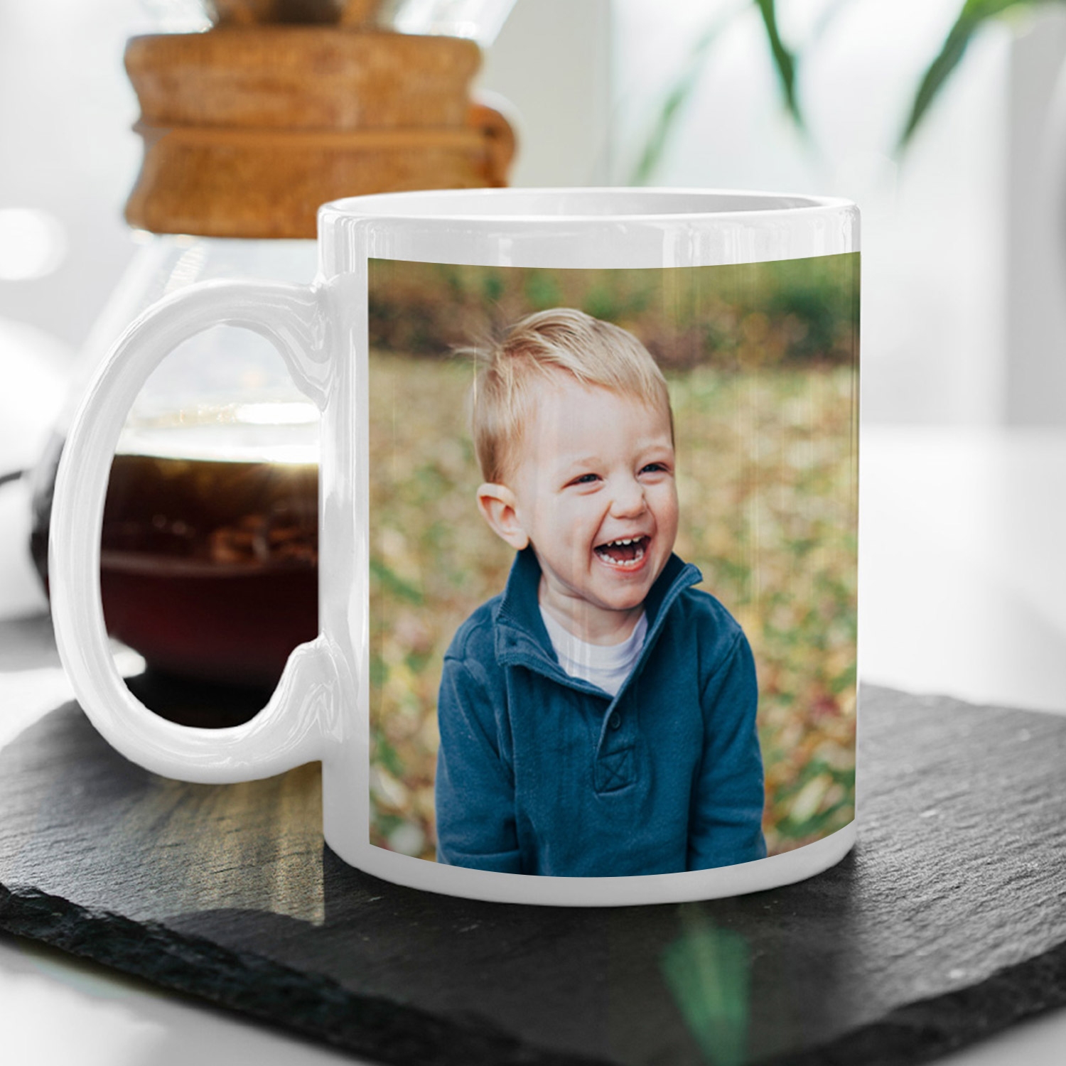 Photo Mug - 11 oz w/White Handle