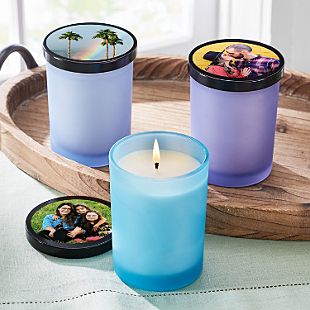 Picture Perfect Photo Glass Candle