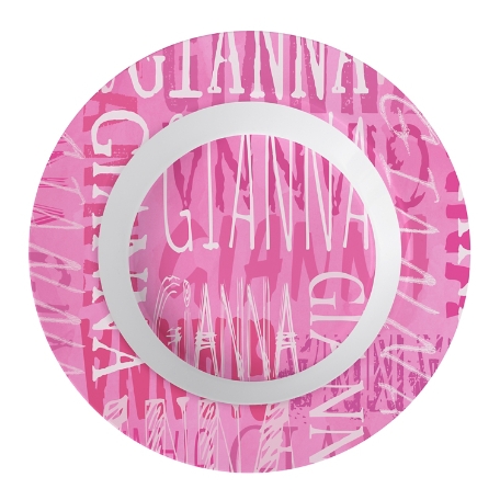 Signature Style Personalized Tableware Bowl - Hot Pink