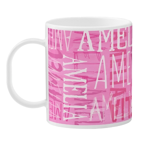 Signature Style Personalized Tableware Cup - Hot Pink